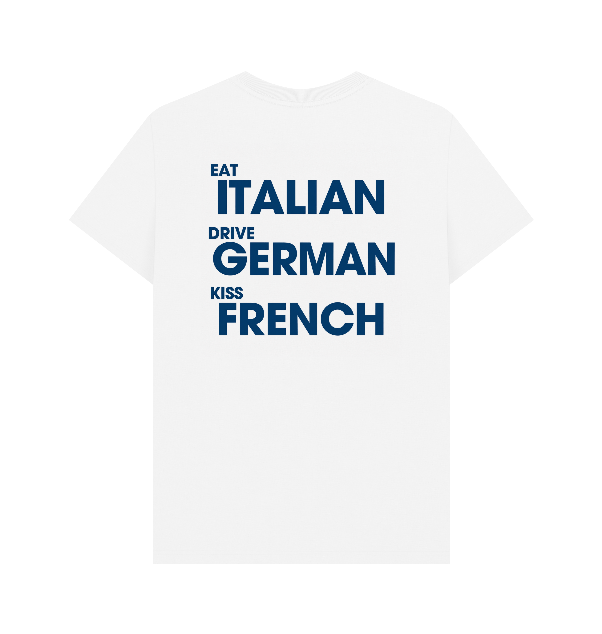 White Printed T-shirt Back