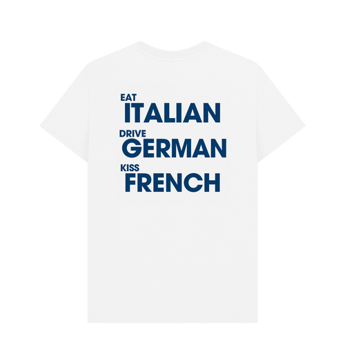 White Printed T-shirt Back