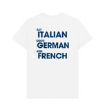White Printed T-shirt Back