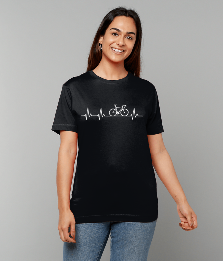 270 Cycling Heartbeat T-Shirt Funny Tee