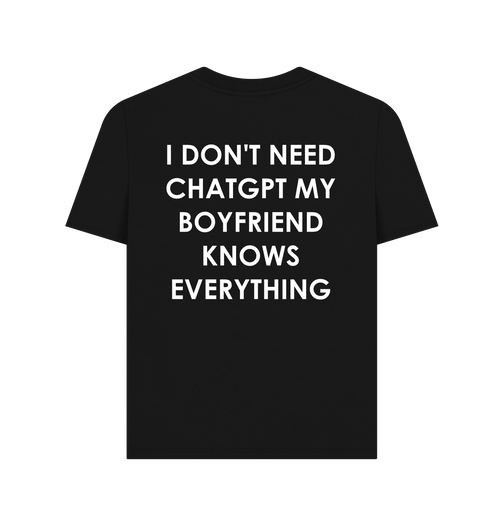 Black Printed T-shirt Back