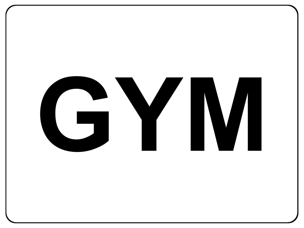 S035 GYM Fitness Sport Door Gate Wall Display Sticker Vinyl