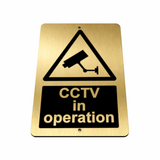 B106 CCTV in operation Metal Aluminium Plaque Sign Door Gate House Office