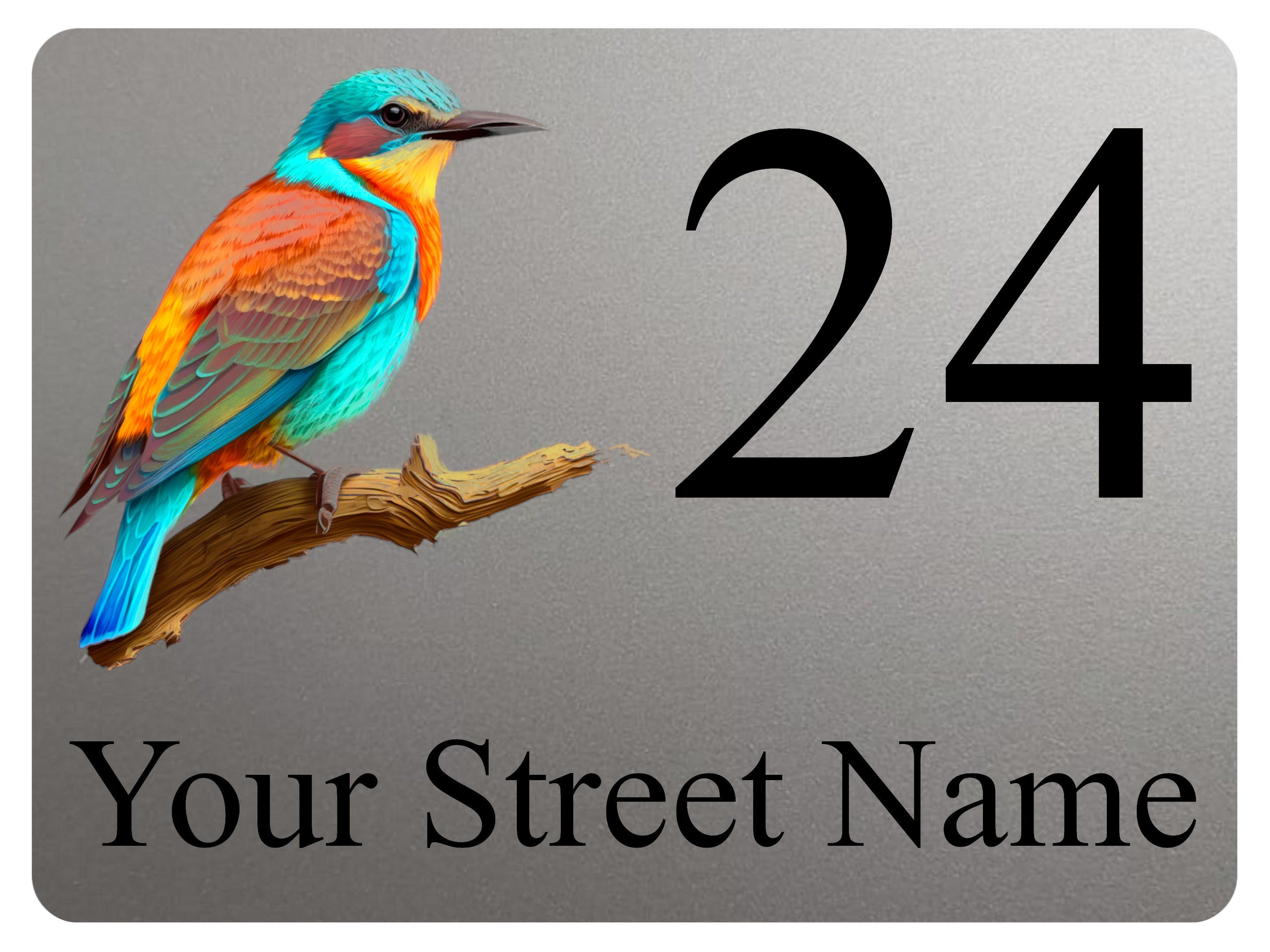 2302 Custom Personalised Address House Door Gate Metal Aluminium Sign Plaque