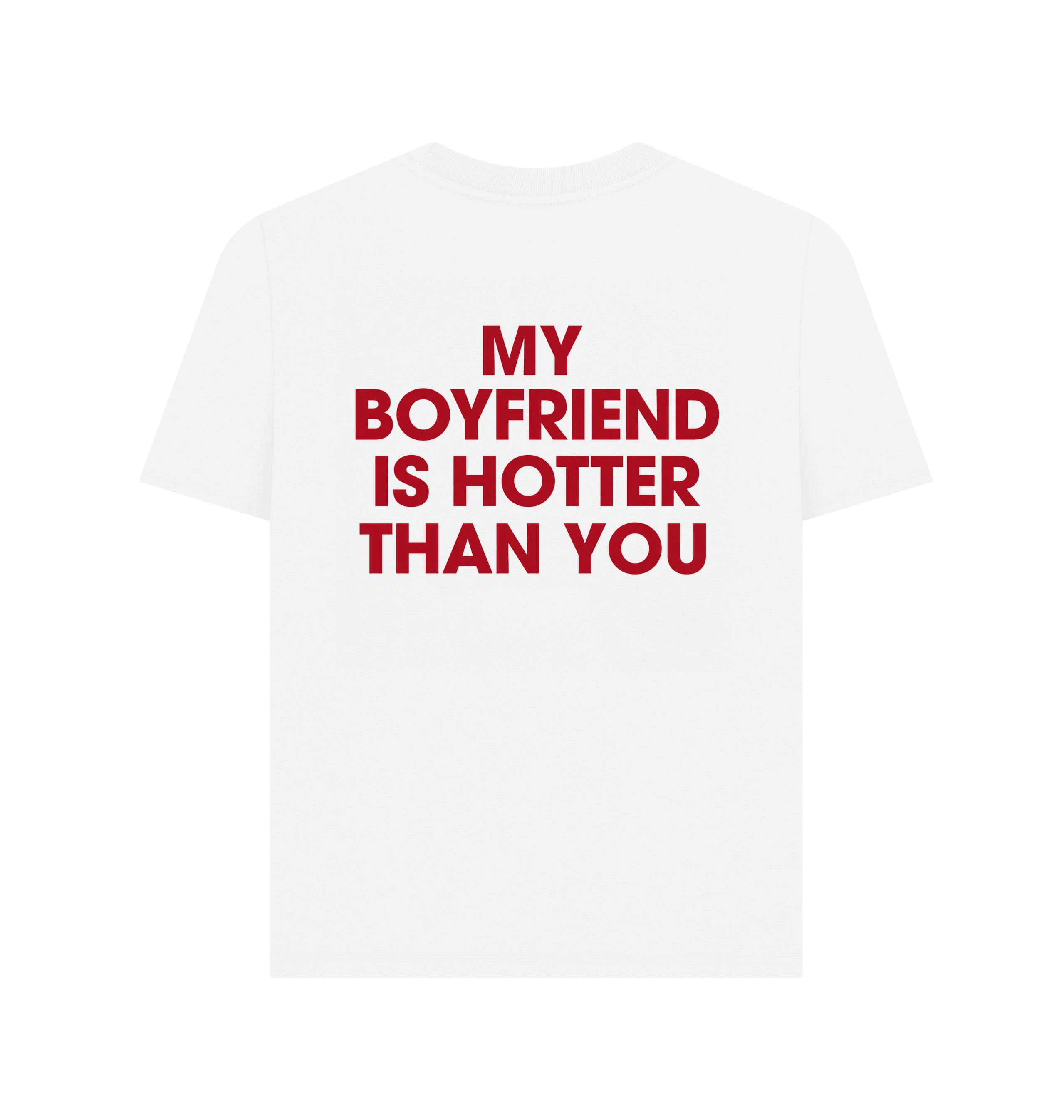 White Printed T-shirt Back