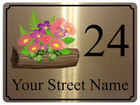 2342 Custom Personalised Address Metal Aluminium Sign Plaque Door Gate House