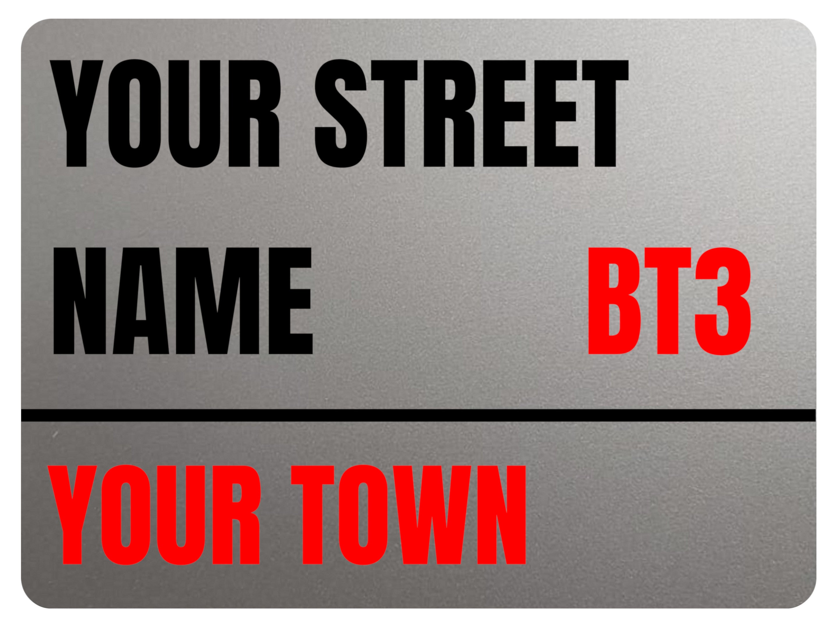 2286 Custom Personalised Address House Door Gate Metal Aluminium Sign Plaque