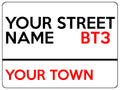S050 Custom Personalised Address House Door Gate Bin Window Sticker Vinyl