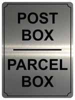 UV115 POST BOX PARCEL BOX Metal Aluminium Plaque Sign Door Letters A4 Size
