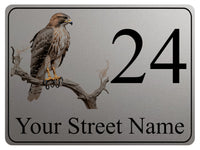 2281 Custom Personalised Address Eagle Door Gate Metal Aluminium Sign Plaque