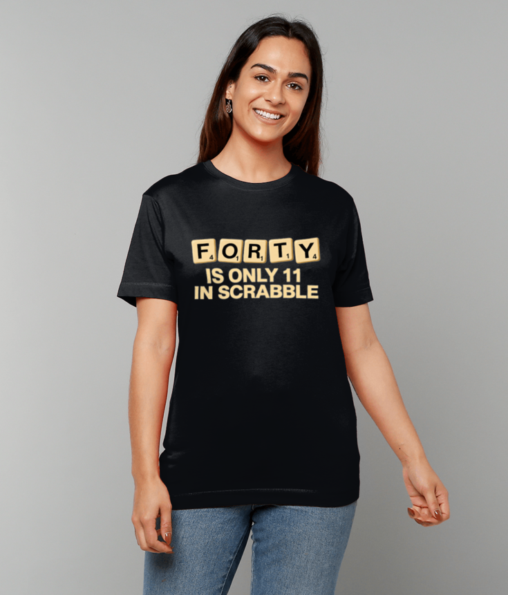 464 Scrabble 40th Birthday T-Shirt Funny Tee