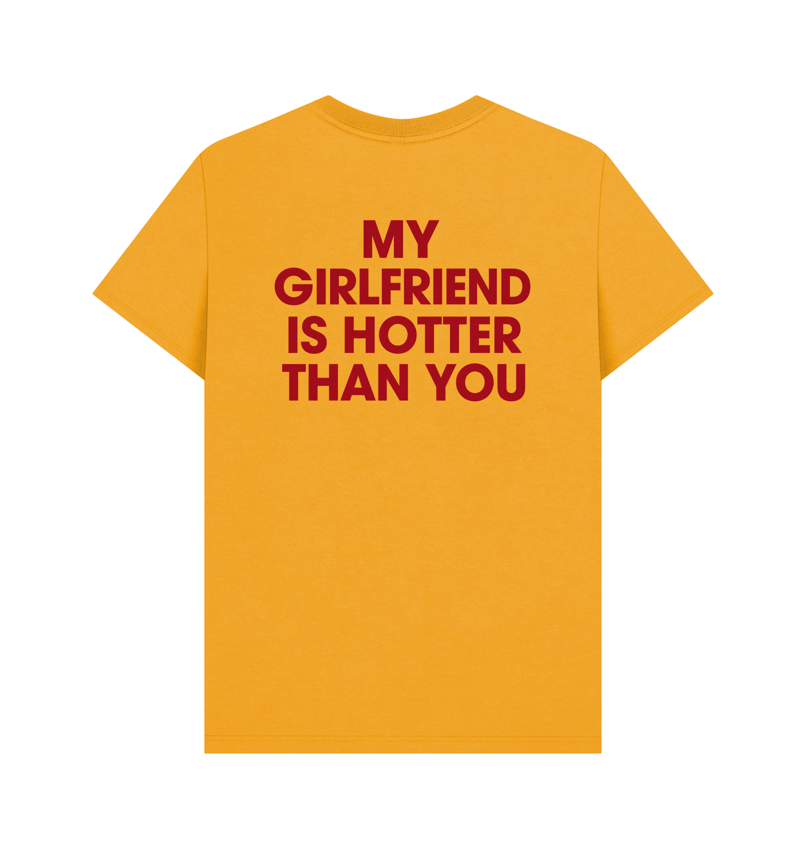 Mustard Printed T-shirt Back