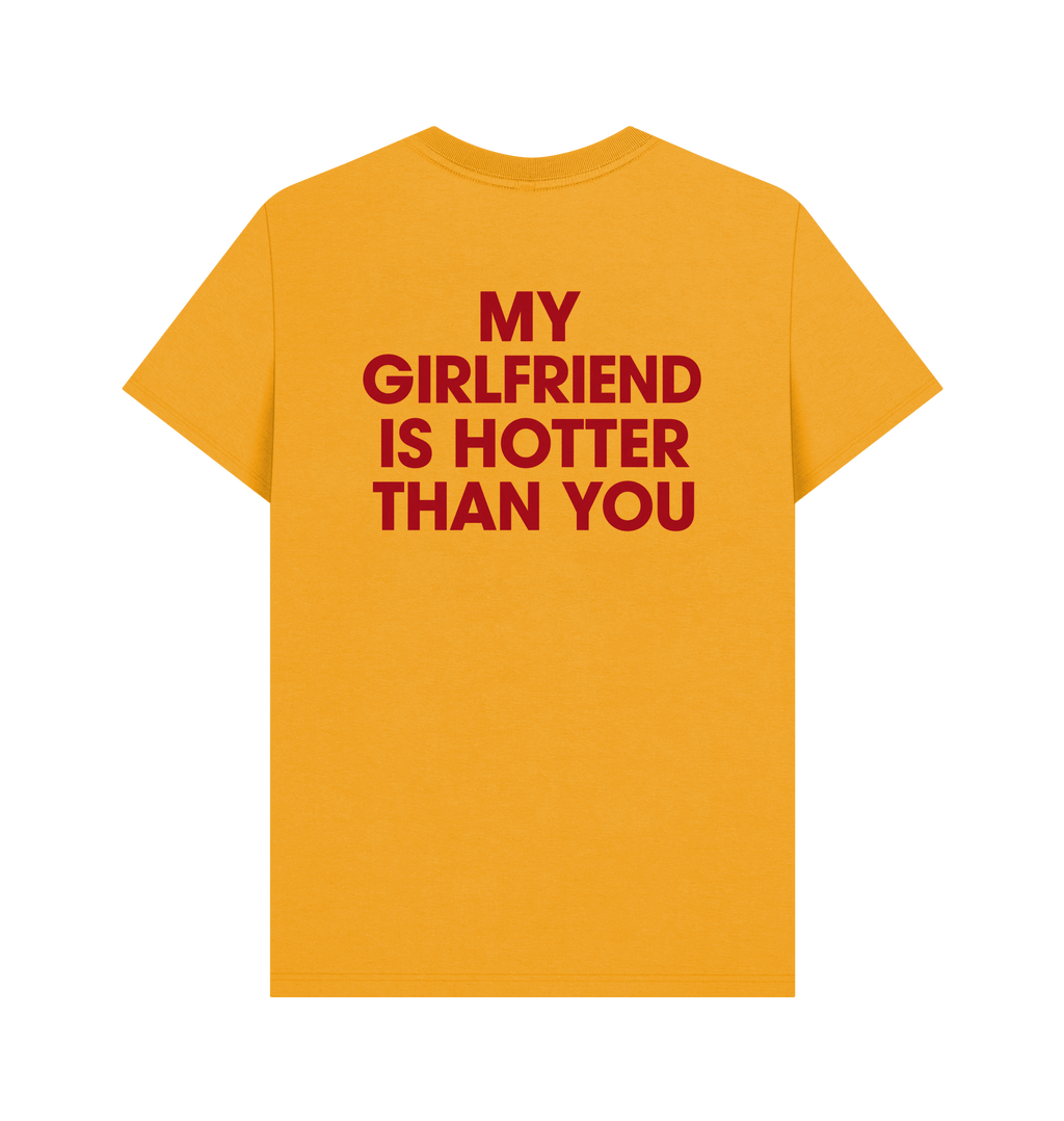Mustard Printed T-shirt Back