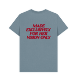 Stone Blue Printed T-shirt Back