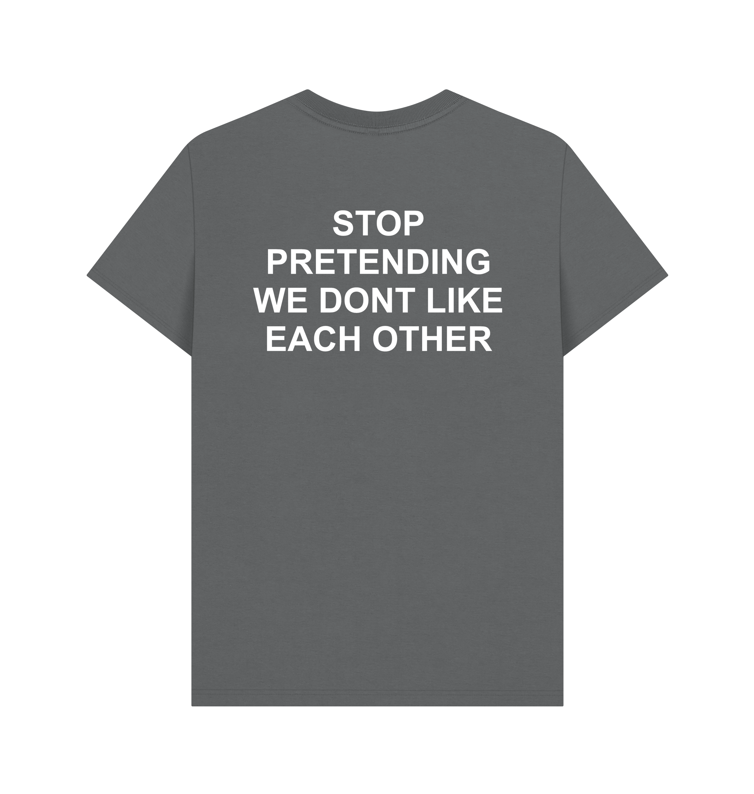 Slate Grey Printed T-shirt Back