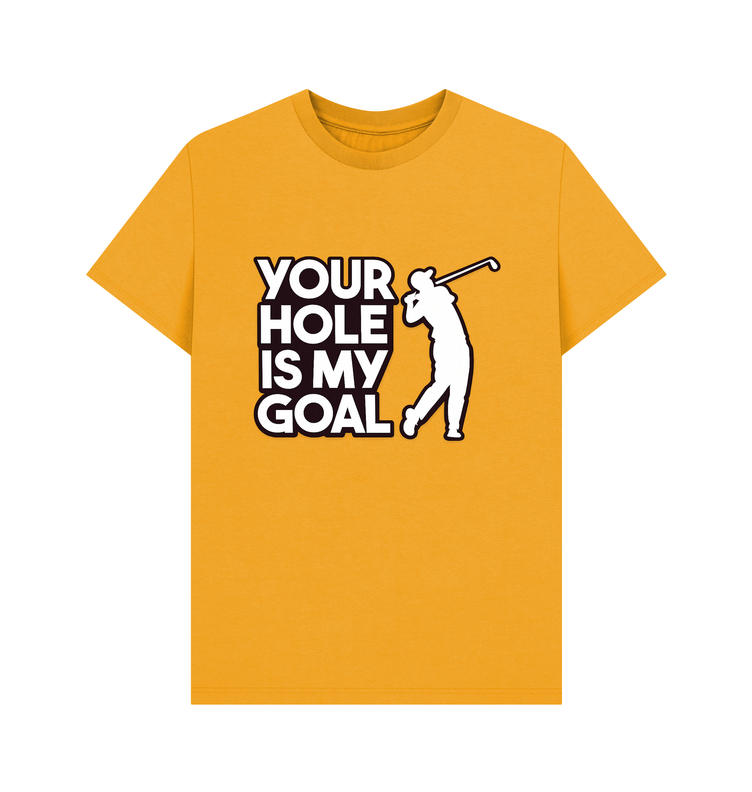 Mustard Printed T-shirt Front