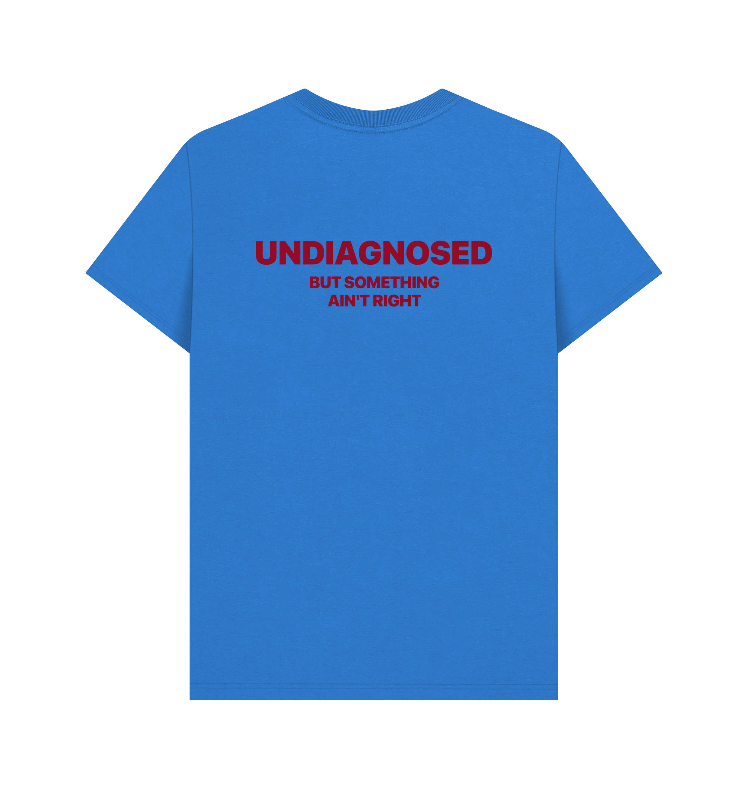 Bright Blue Printed T-shirt Back