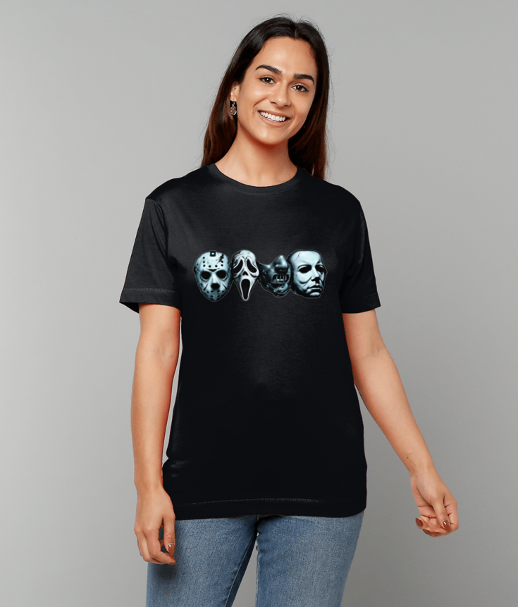 425 Movie Masks T-Shirt Horror Tee