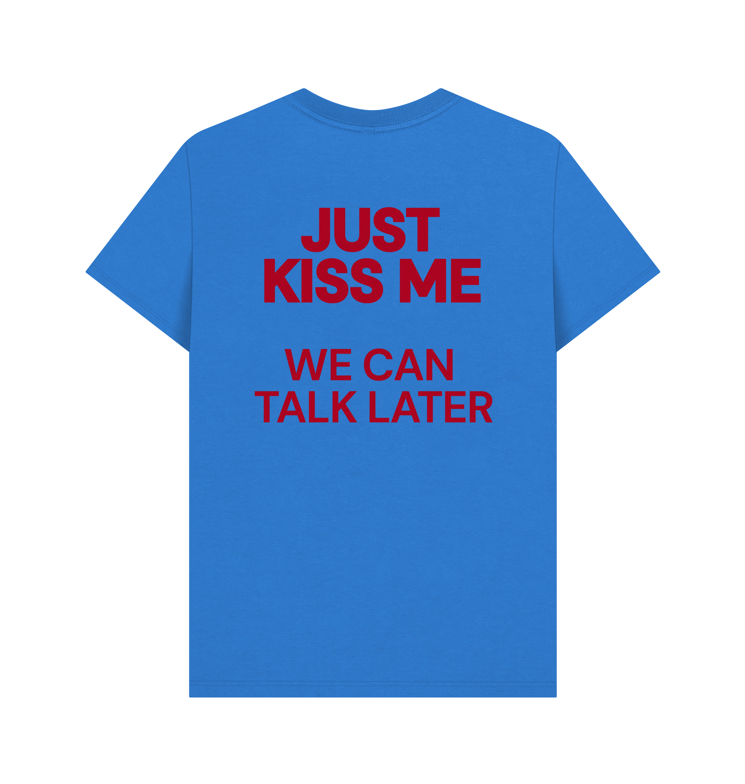 Bright Blue Printed T-shirt Back