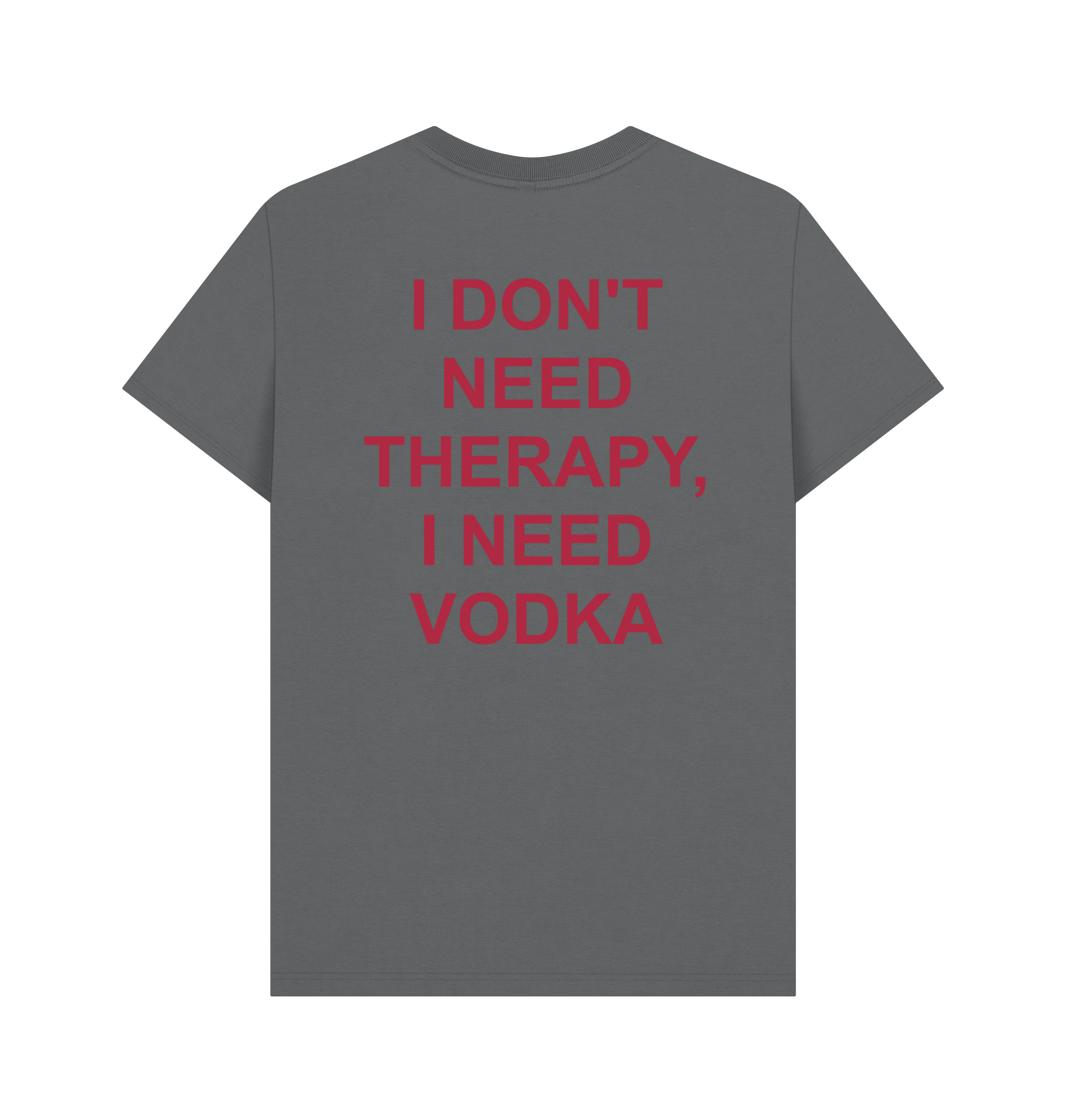 Slate Grey Printed T-shirt Back