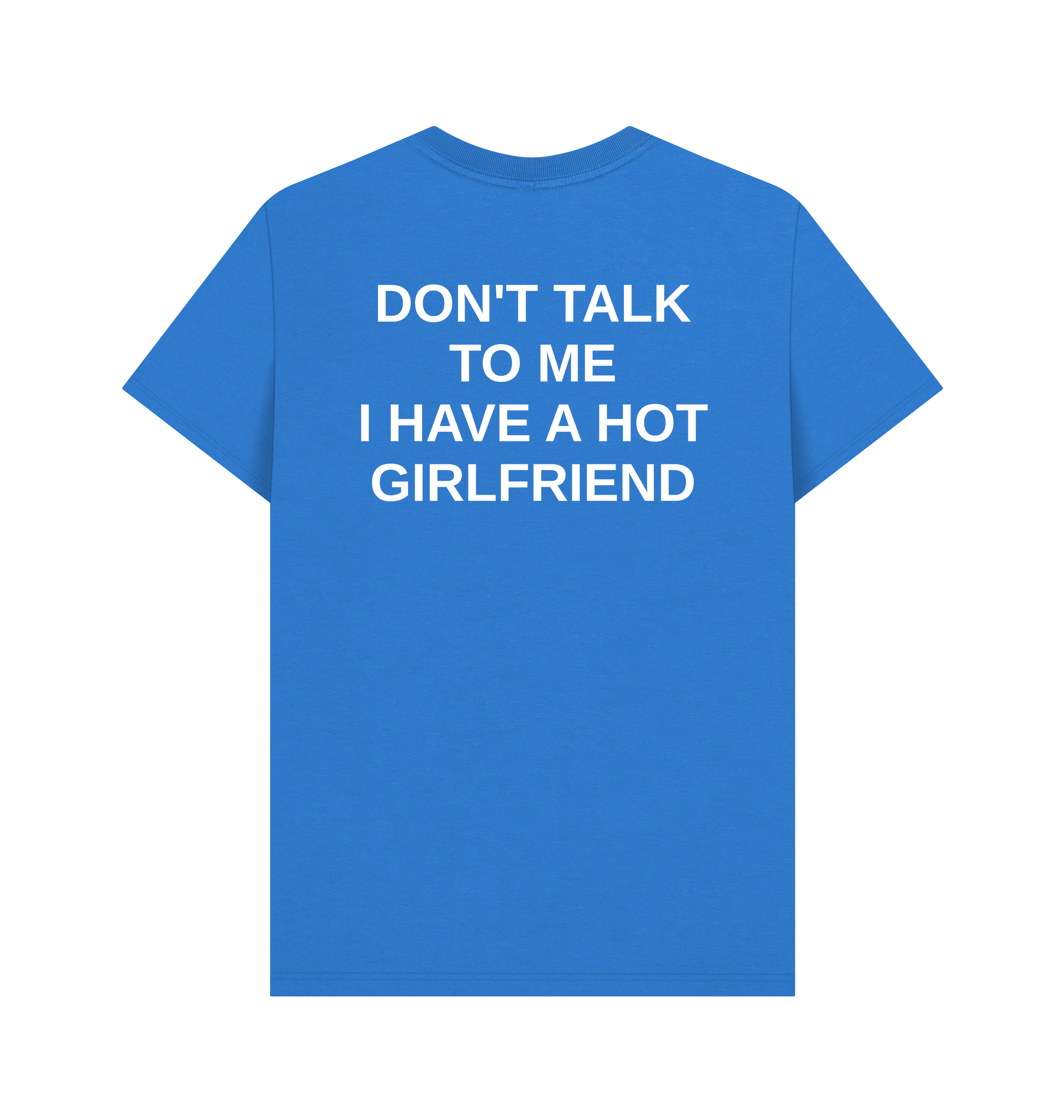 Bright Blue Printed T-shirt Back