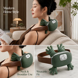 Bionic Finger Neck & Shoulder Massager, Wireless Cervical Trapezius Kneading Massage Shawl with Brushless Motor