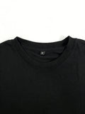 1PC Men's AMOR Letter Print T-Shirt - Short Sleeve Crew Neck Summer Casual Top with AMOR Design, Non-Stretch Suitable for Outdoor Sports, Machine Washable for Care, Men's Fashionable Casual Attire