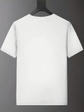 1PC Men' Korean "Sorry, Can I Eat?" T-Shirt - Funny Korean Phrase with Cloud, Star & Heart Patterns - Soft Round Neck Short Sleeve Top - Unisex Casual Wear Suitable for Daily Outfits, Matching Couples Style, Machine Washable