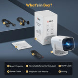 XGODY 4K Projector Android Mini Beamer 12000 Lumens Allwinner H713 Dual WIFI6 BT5.4 1280*720P Home Theater Outdoor Portable