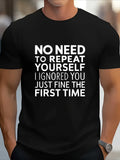 1PC Men's Lightweight Breathable  T-Shirt - No-Replication Pattern, Casual Round Neck Short Sleeve Suitable for Daily Wear, Outdoor Activities & Street Style - Machine Washable Comfortable Summer Spring Fall T-Shirt