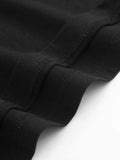 1PC Men's Black T-Shirt, Purple and White SAY LESS Print, Suitable for Casual Wear