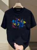 1PC Men's T-shirt, Graphic Tees, Pattern Men's T-shirt, Casual, Sport, Festival Apparel