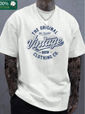 1PC Men'S 100% Cotton Vintage 70s Retro T-Shirt - Soft Breathable Short Sleeve Relaxed Fit with 70s Music Logo Print - Casual & Gym Wear, Ideal Gift for Dad, Husband, Music Fans