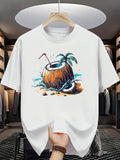 1PC Men'S T-Shirt for Summer Style, Casual, Sport, Festival Apparel