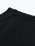 1PC Cute Cat Pattern T-Shirt Black Funny Quote Design Casual Wear