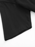 1PC, Casual Black T-shirt, Printed with a Graffiti Fist Pattern, Perfect for Casual Attire, Featuring a Stylish Round-neck Design and Vibrant Urban Art Style