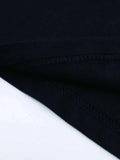 1PC Cute Cat Pattern T-Shirt Black Funny Quote Design Casual Wear