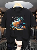 1PC Men'S T-Shirt for Summer Style, Casual, Sport, Festival Apparel