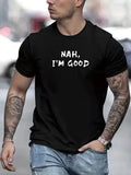 1PC Men Casual Short Sleeve Tee 1 Pcs 100% Heavy Cotton - Comfortable Crew Neck, Soft Adorable Tees Tops