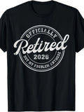 1PC Retired 2026 Not My Problem Anymore Funny Retirement T-Shirt - Soft Cotton Unisex Tee Suitable for Men &, Humorous 2026 Retirement Gift, Casual Wear with Retirement Outfits, Printed & Shipped in UK