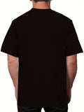 1PC Men'S  King Graphic T-Shirt, Casual, Sport, Festival Apparel