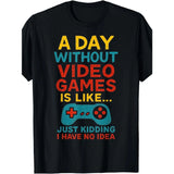 Funny Gamer Saying Graphic Tee Men Teens Video Gaming T-Shirt