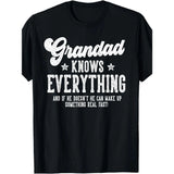 Funny Grandad Gag Gift Suitable for Birthday & Father's Day - Humorous Aging Jokes T-Shirt, Loose Fit Comfortable Tee for Grandfathers, Casual Wear & Events (Ideal for Grandad)