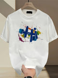 1PC Men's T-shirt, Graphic Tees, Pattern Men's T-shirt, Casual, Sport, Festival Apparel