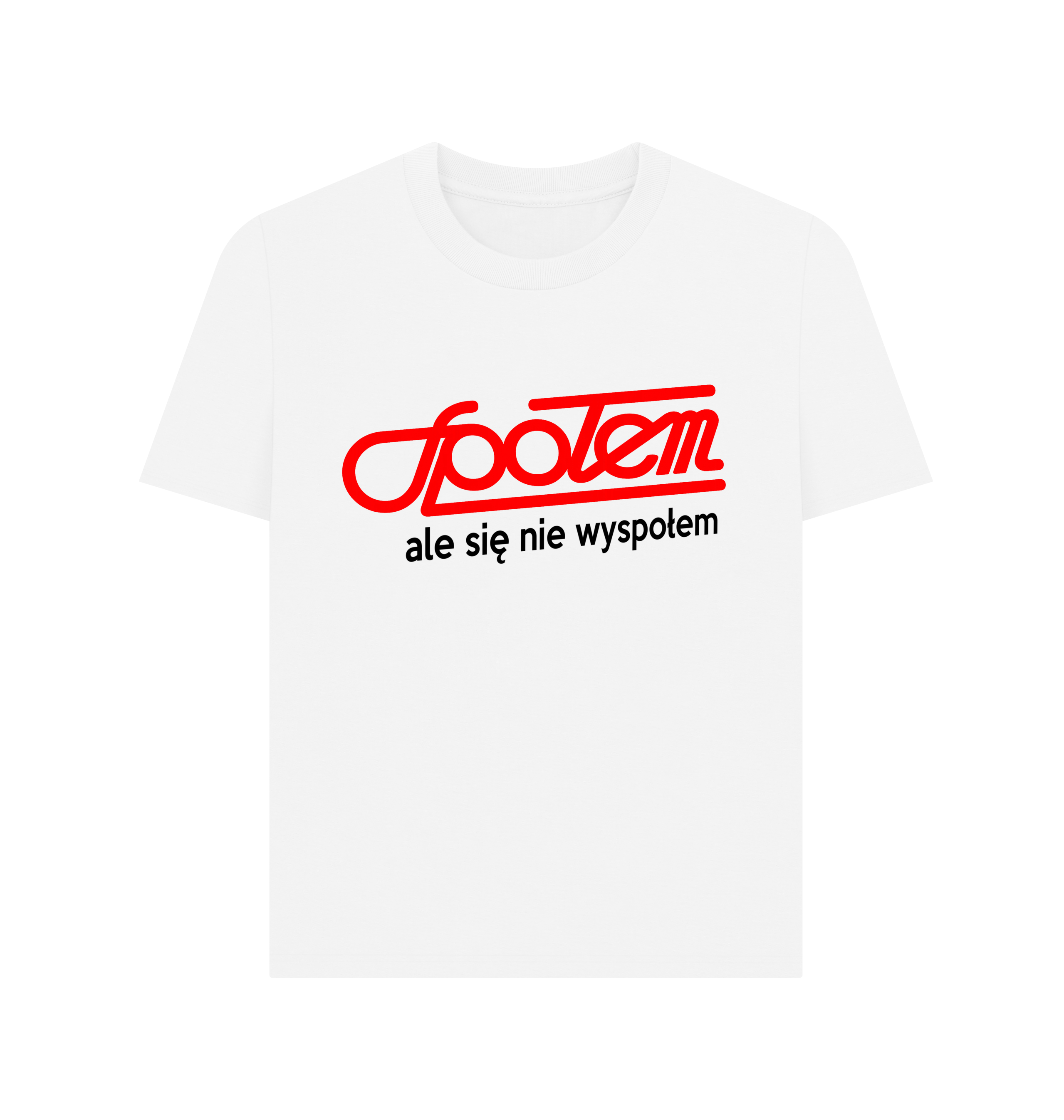 White Printed T-shirt Front