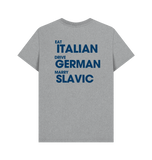 Athletic Grey Printed T-shirt Back