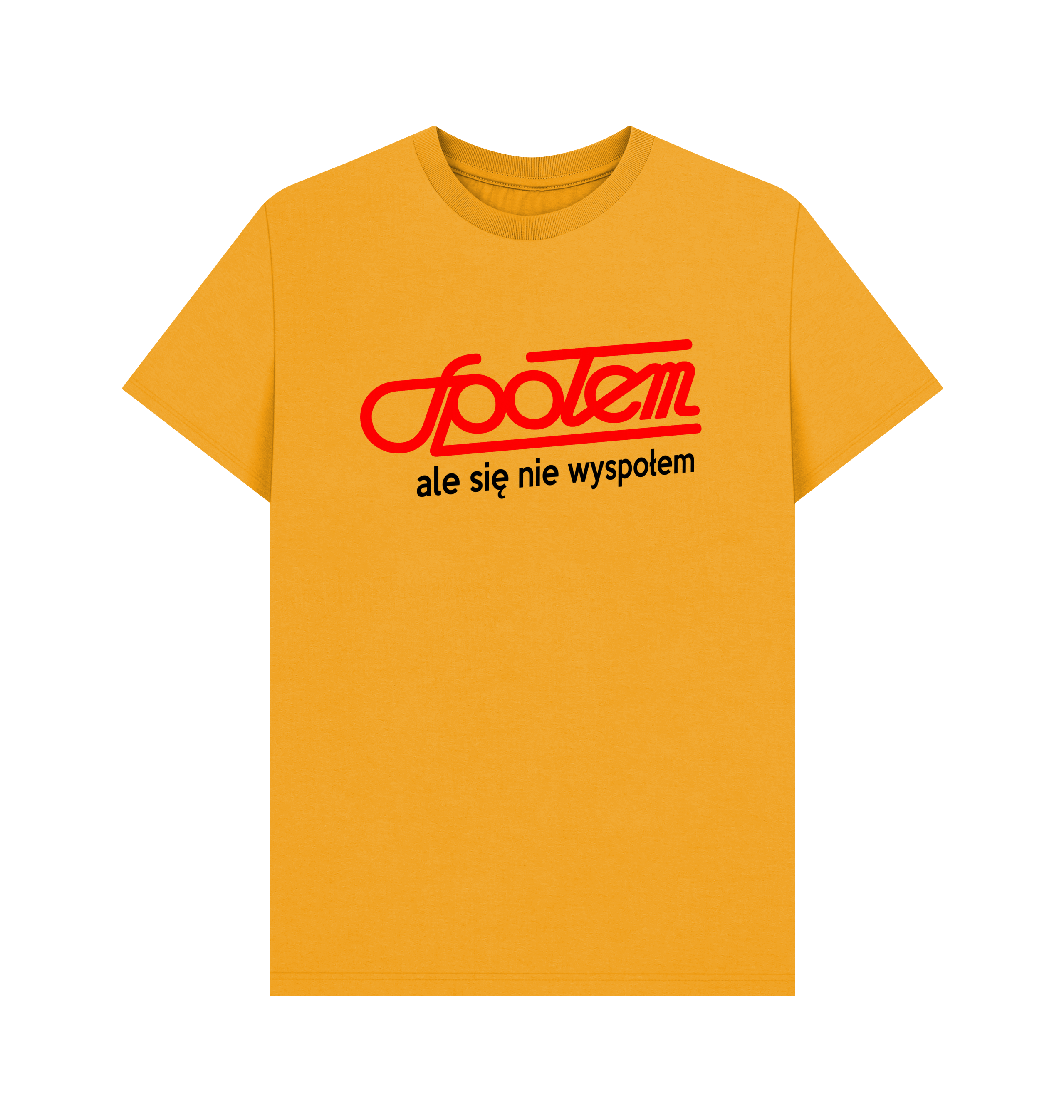 Mustard Printed T-shirt Front