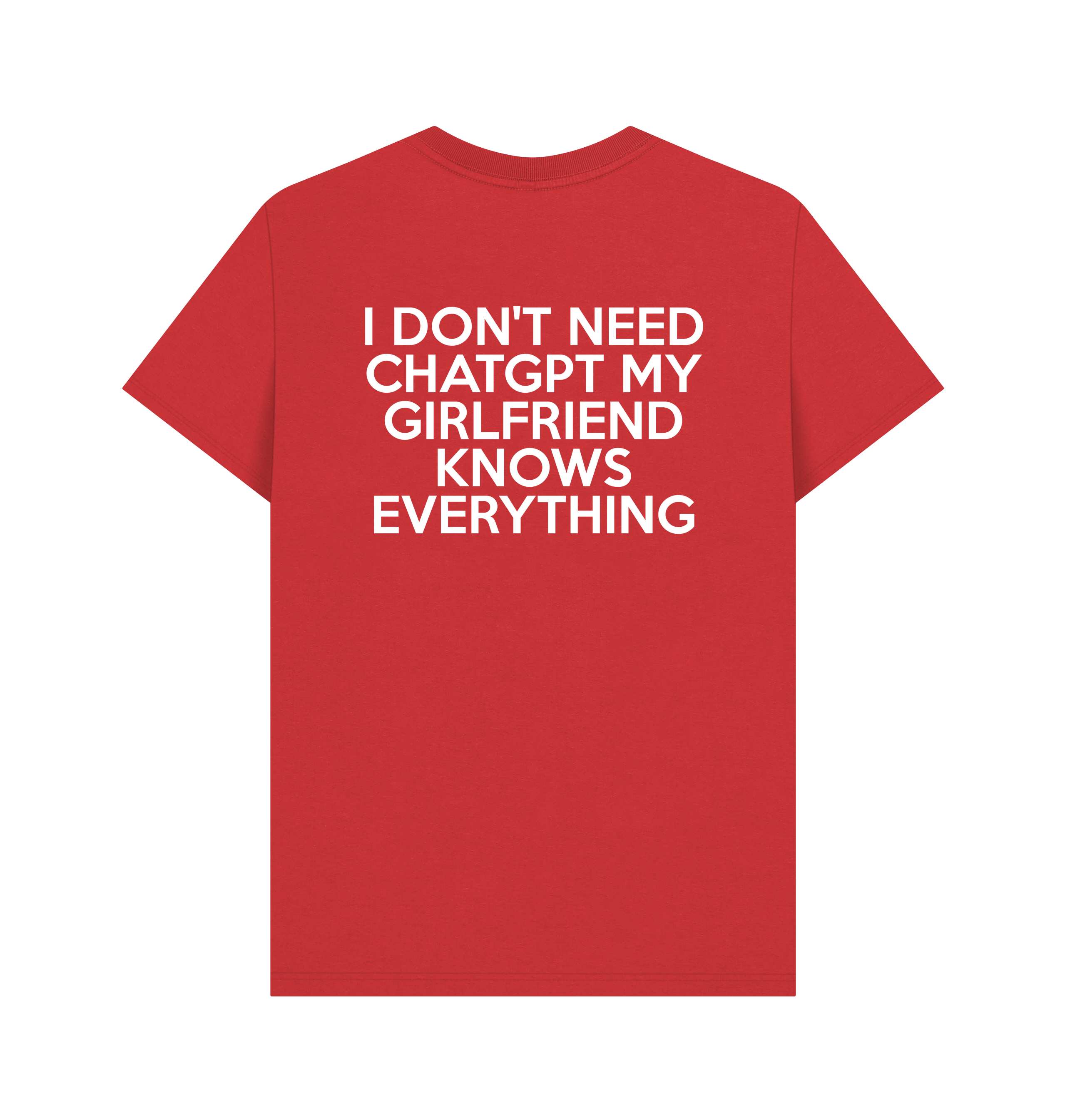 Red Printed T-shirt Back