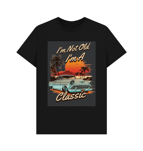 Black Printed T-shirt Front