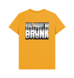 Mustard Printed T-shirt Back